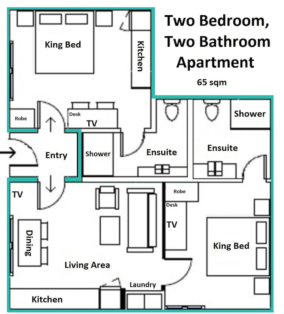Superior Apartment, 2 Bedrooms, 2 Bathrooms - Photo 4