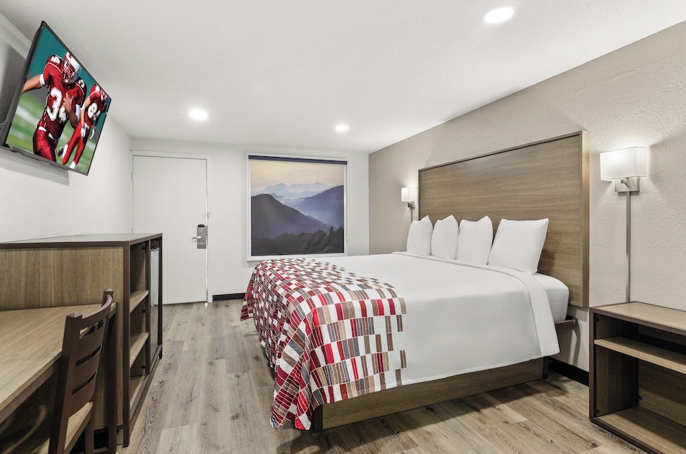 Deluxe Room, 1 King Bed, Roll-in Shower, Smoking photo 2