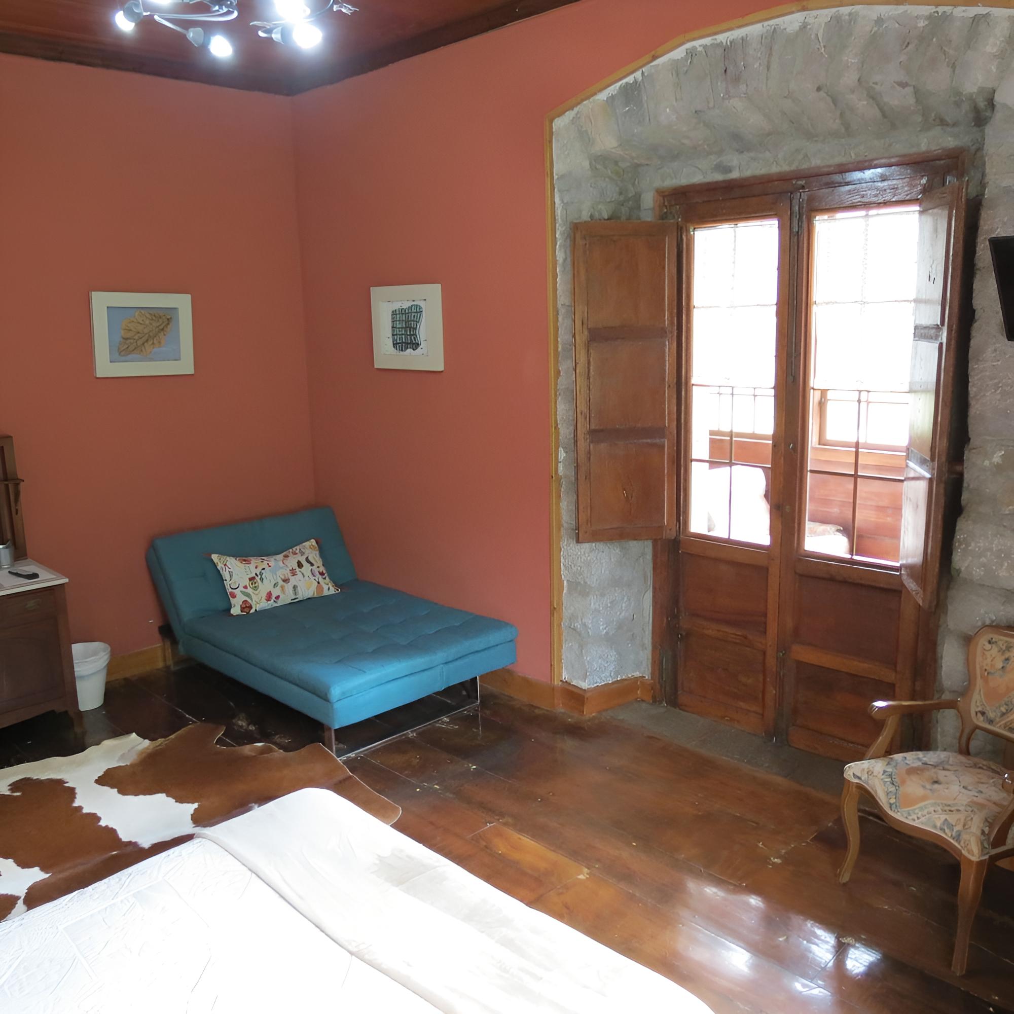 Double Room, 1 Queen Bed with Sofa bed, Terrace, Mountain View photo 2