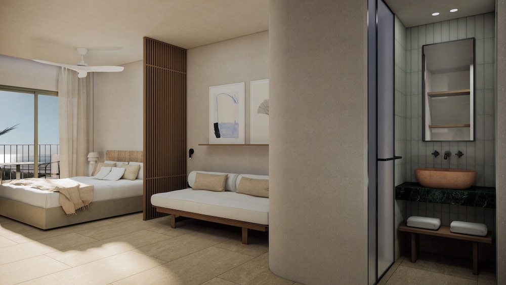 Junior Suite with Open Air Hot Tub and Sea View