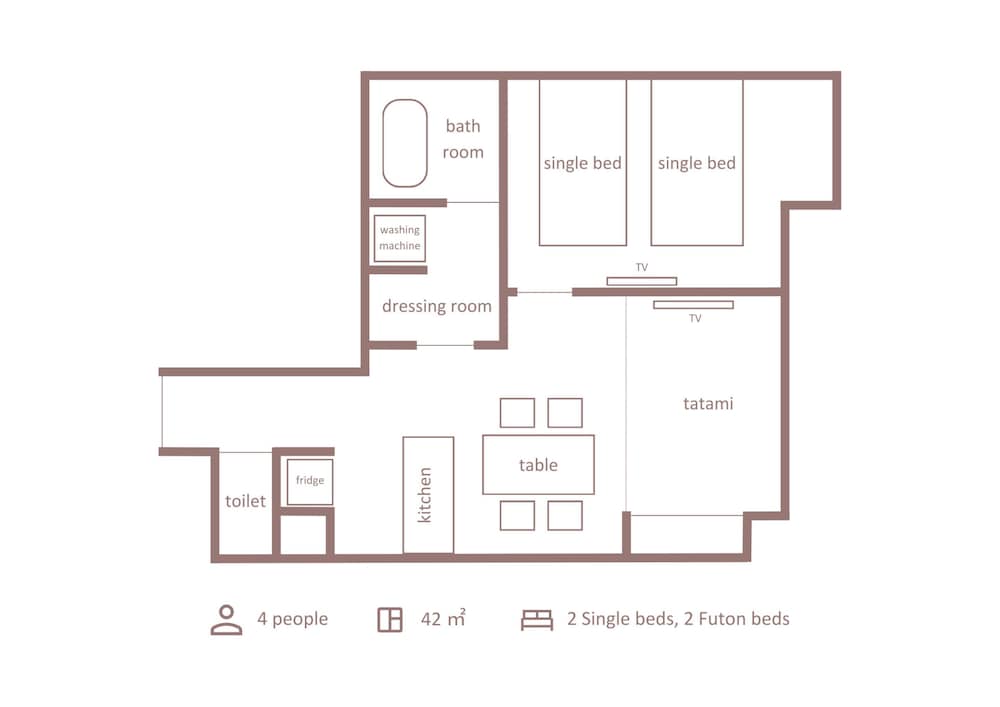 Superior Suite 1BR with 4beds, Non Smoking - Photo 1