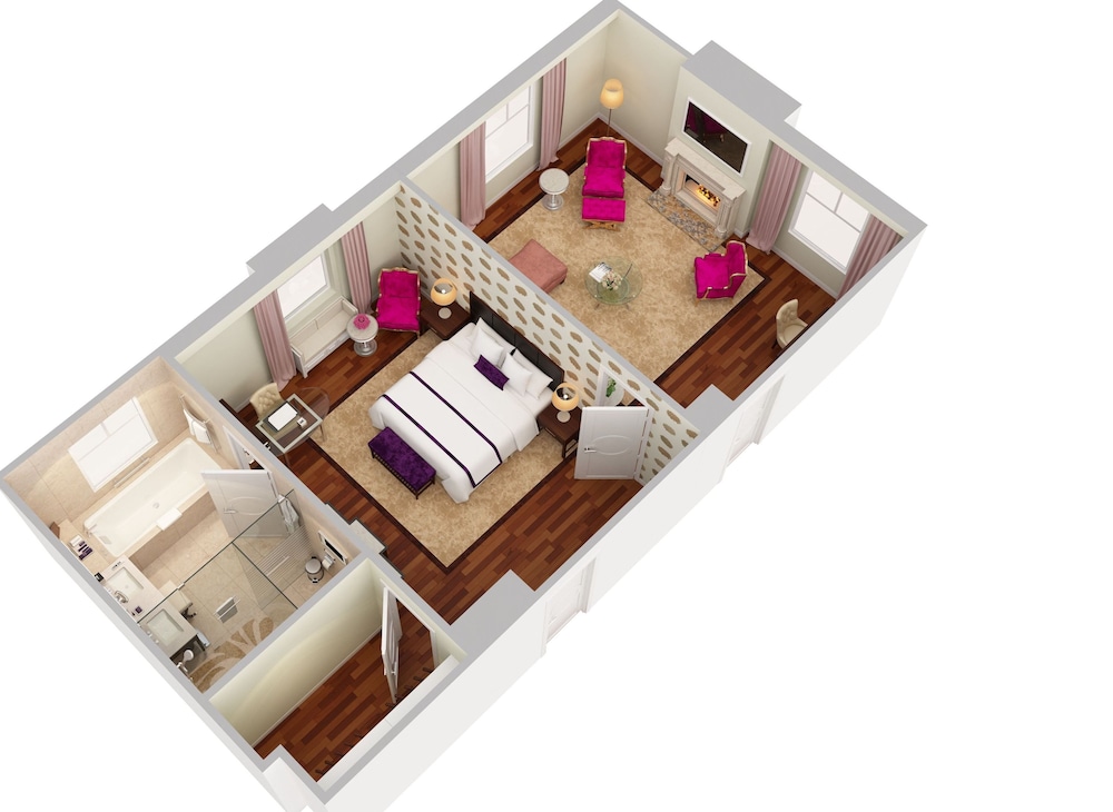 Suite with One King Bed and Fireplace (Non Smoking) thumbnail 5
