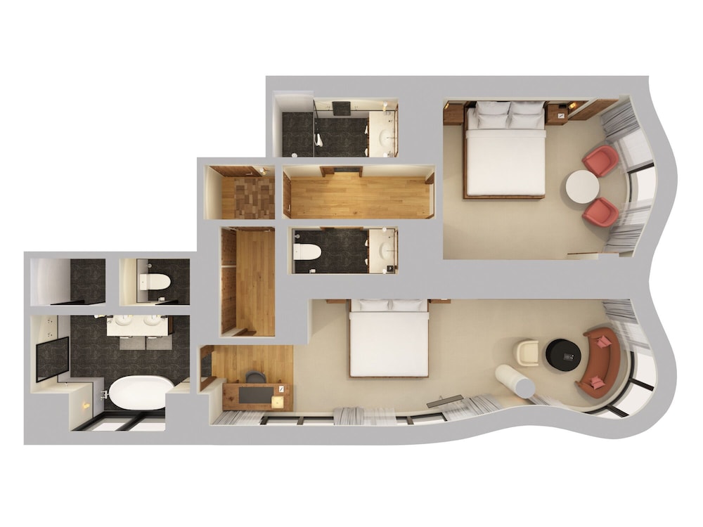 Suite, Multiple Beds, Corner (Skyline)