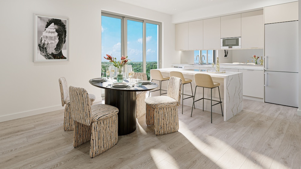 Bloom Sky Suite, 1 King Bed, 1 Sofa Bed, High Floor, Living Area, Kitchen