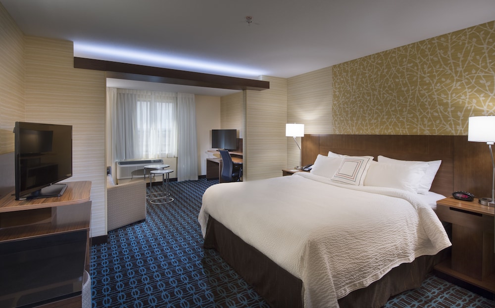 Suite, 1 King Bed with Sofa bed (Mobility/Hearing Access, Roll-In Shwr)
