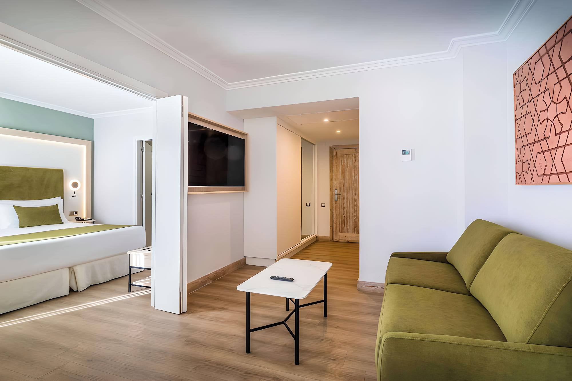 Relax in style in this modern hotel room!