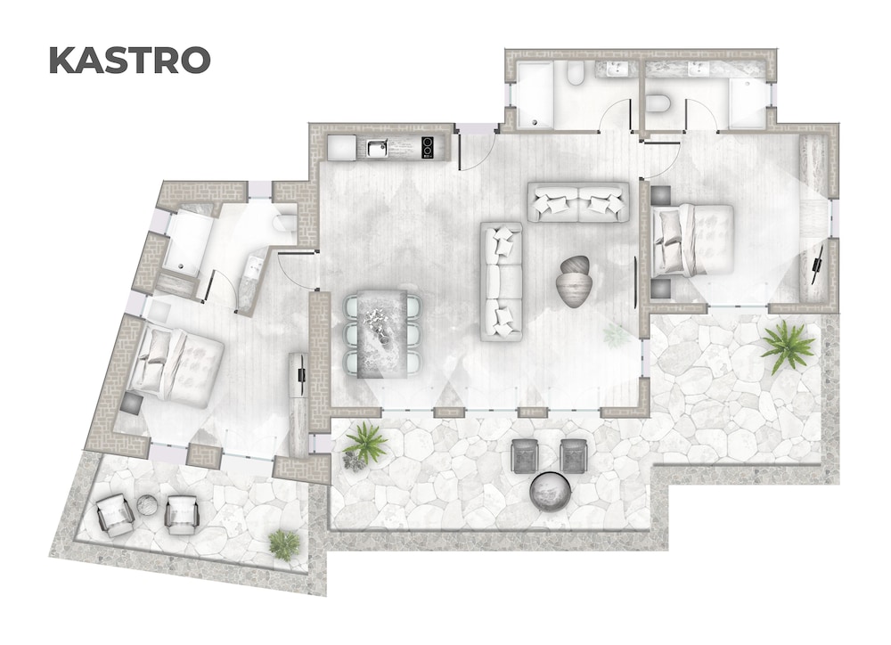Luxury One Bedroom Suite with Sea View photo 2