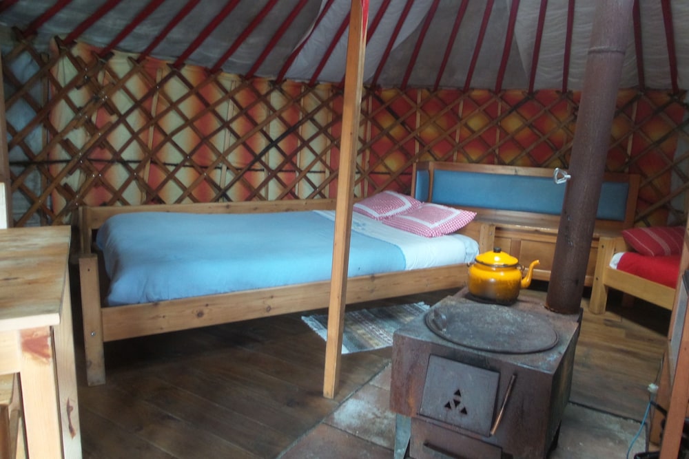 Tent, Shared Bathroom, Private Dry Toilet