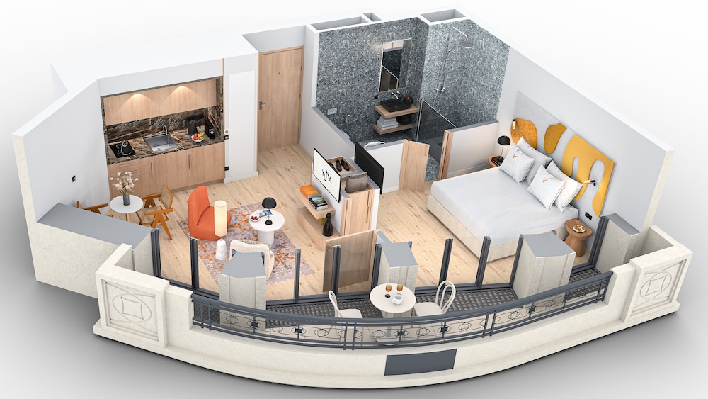 1 Bedroom Apartment Deluxe with balcony - 35m2 photo 1
