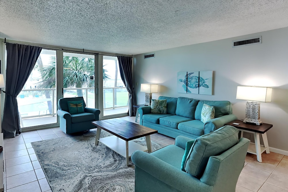 Condo, 1 King Bed with Sofa bed, Balcony, Pool View (#1B - No Pets)