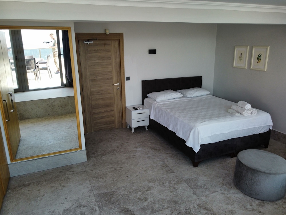 Appartement Supérieur, coin cuisine, vue mer