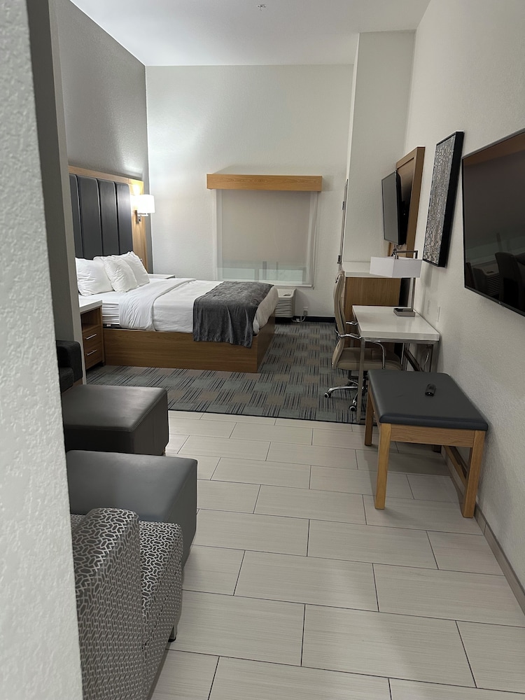 Suite, 1 King Bed with Sofa bed, Roll-in Shower (2 TVs, Mobility Accessible) photo 2