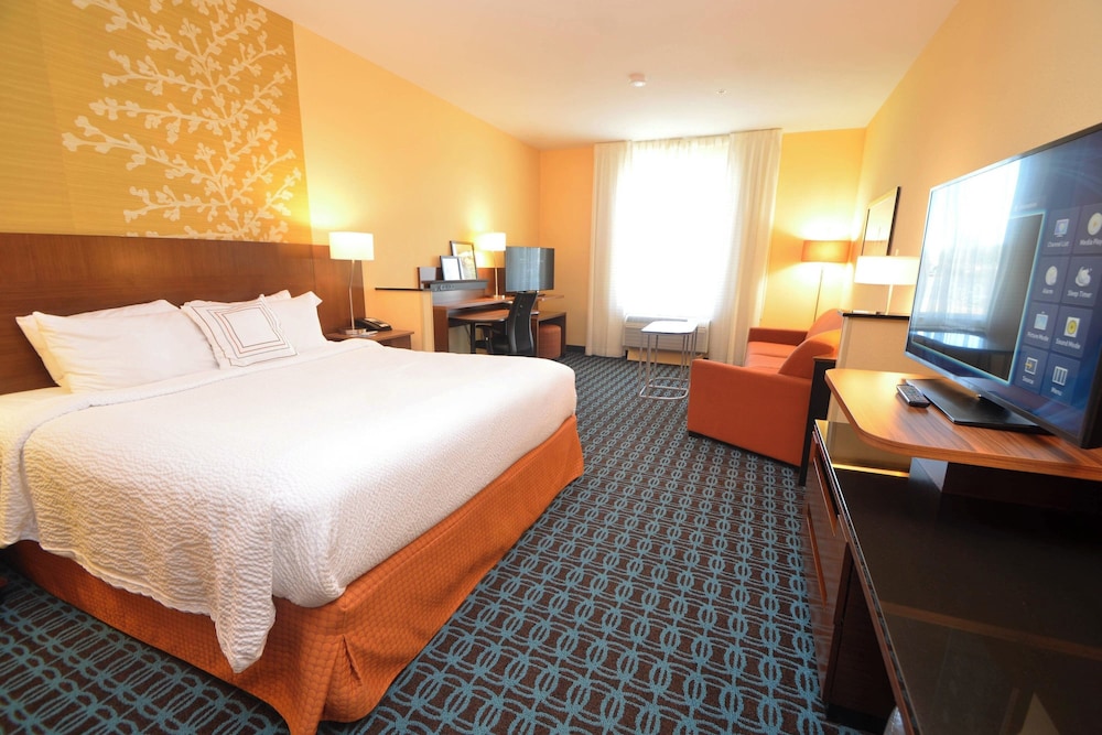 Suite, 1 King Bed with Sofa bed (Hearing Accessible)