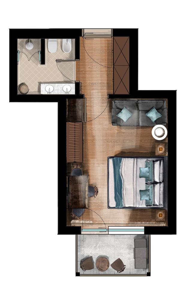 Deluxe Double Room, Balcony, Mountain View photo 2