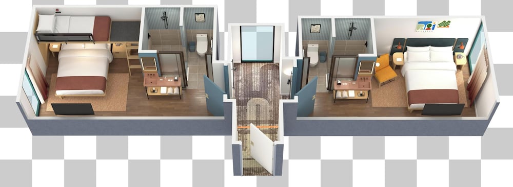 Family Room, Interconnecting, 2 Queen and 1 Single