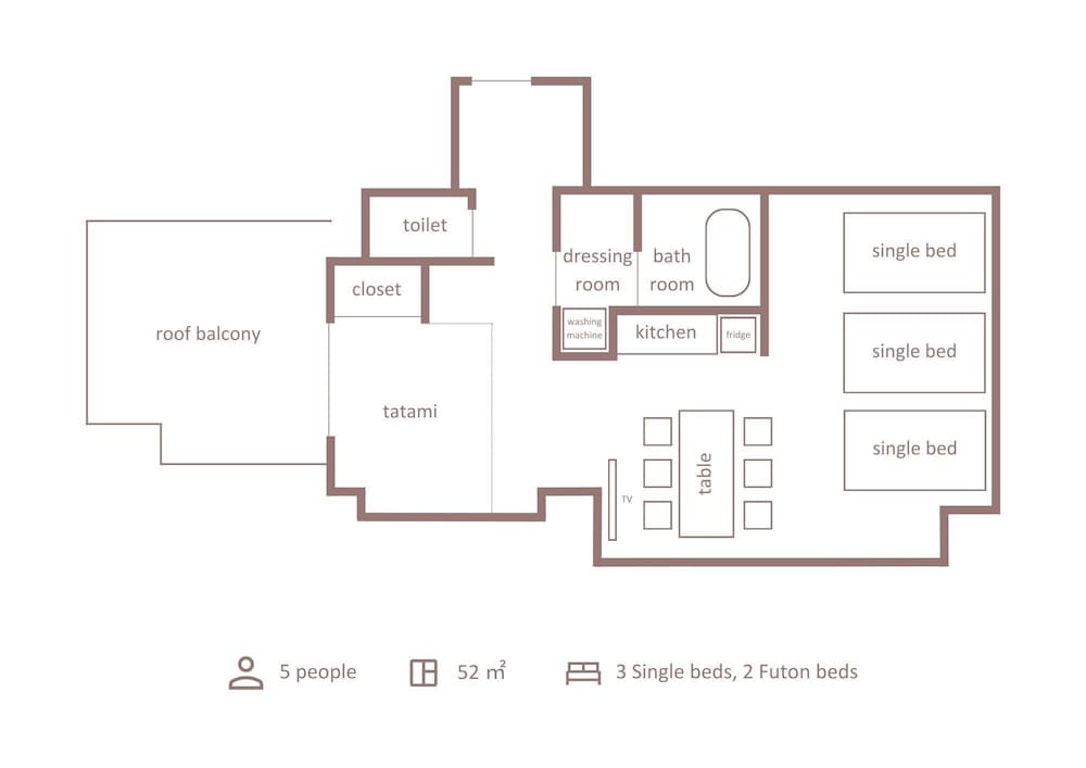 Deluxe Studio with 5beds (Balcony Access with Tatami Room), Non Smoking - Photo 6