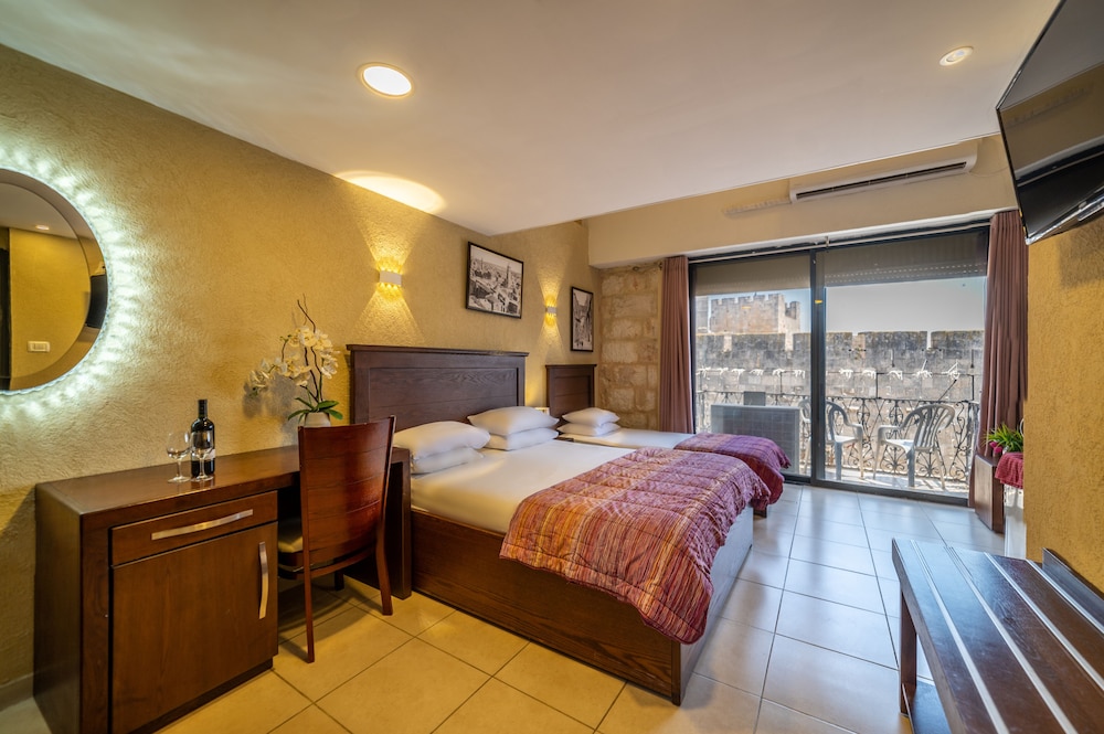 Classic Quadruple Room, Multiple Beds, Balcony, City View