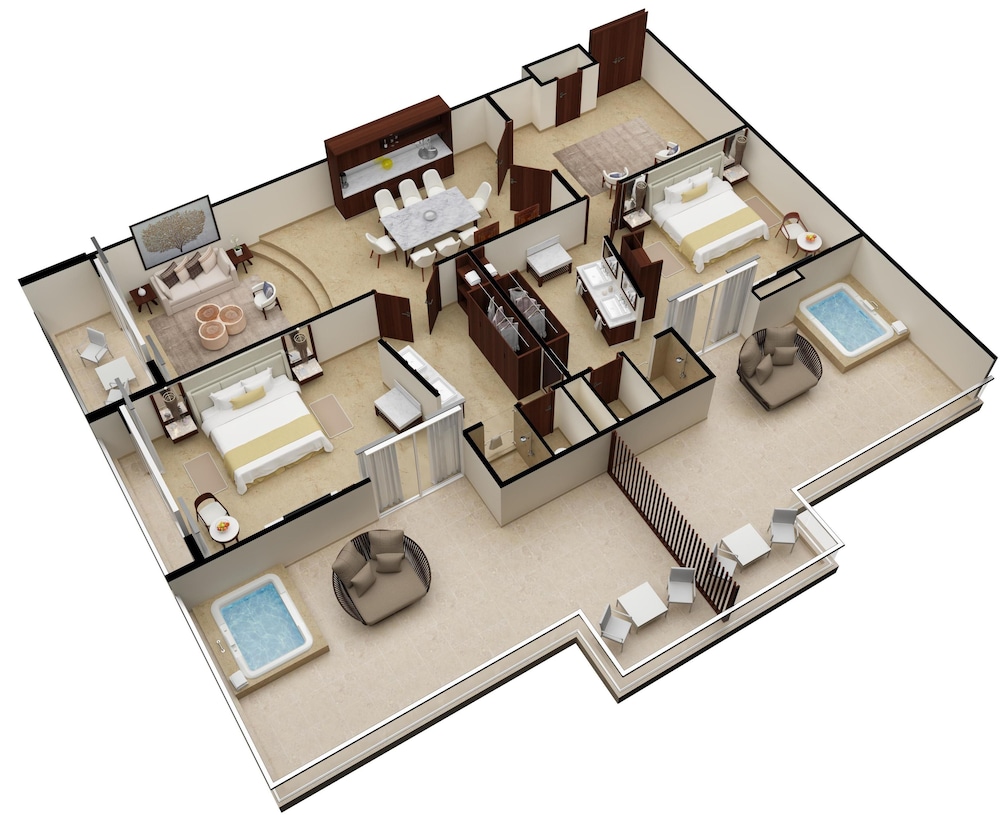 Superior Two Bedroom Presidential Suite, Ocean View