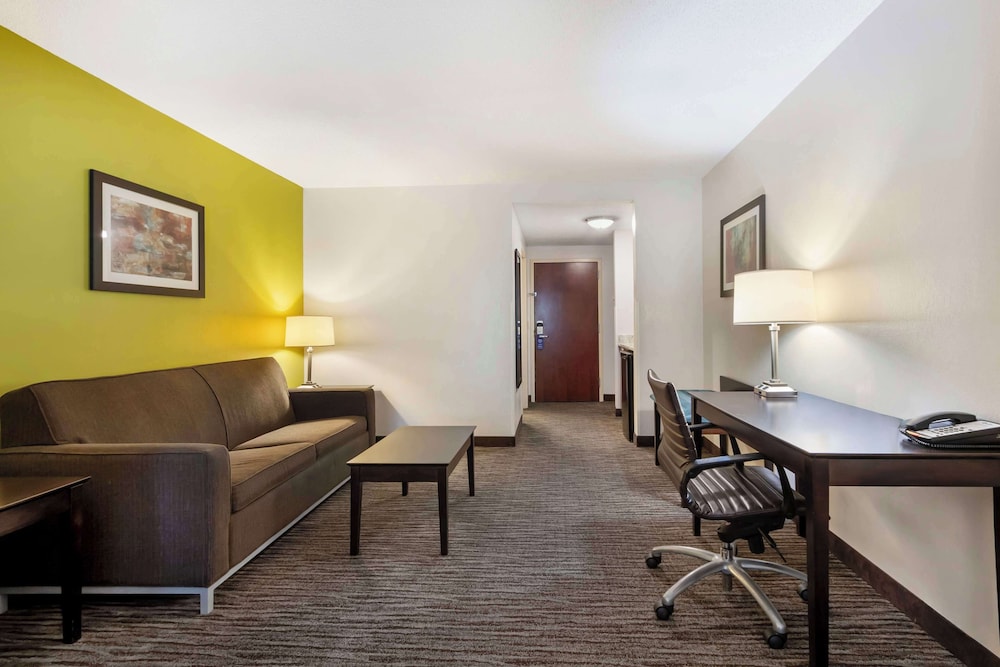 Suite, 1 King Bed, Non Smoking, Refrigerator & Microwave - Photo 3
