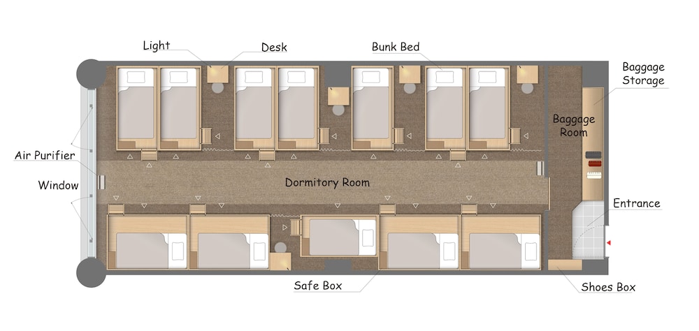 Shared Dormitory, Mixed Dorm, Non Smoking