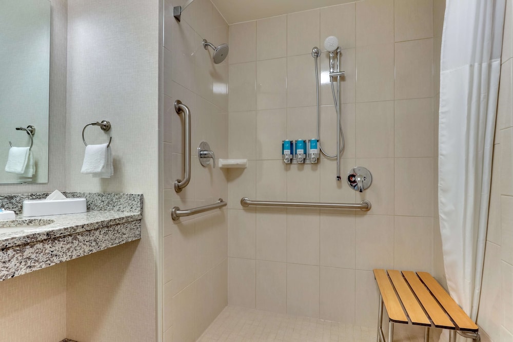Suite, 1 King Bed with Sofa bed, Accessible, Refrigerator & Microwave (2 Rooms, Roll in Shower)
