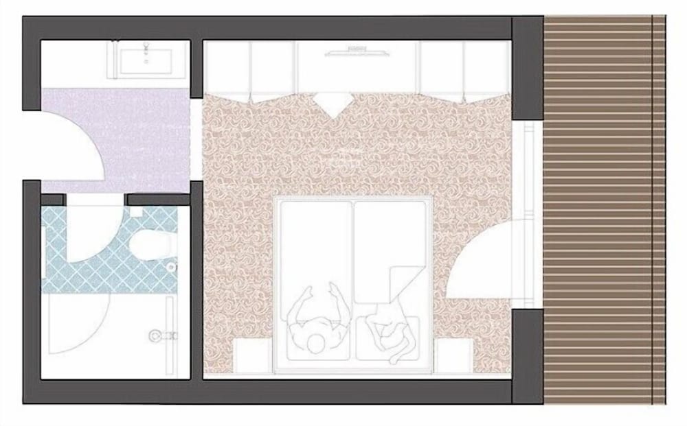Double Room, Balcony, Valley View