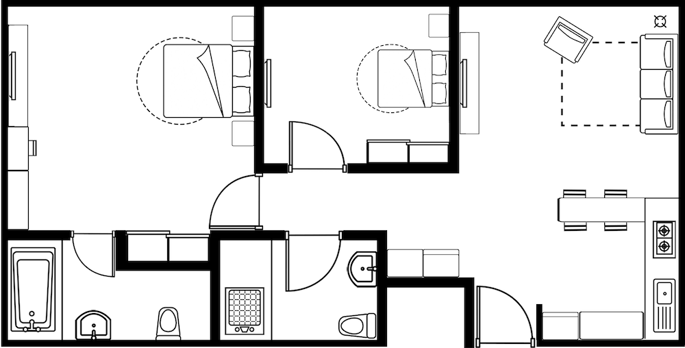 Deluxe Room, 2 Bedrooms - Photo 6