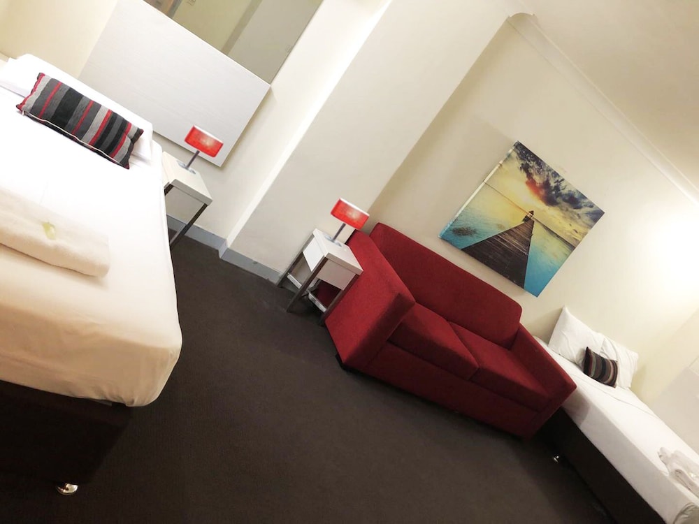 Family Room (5 Adults) with Cruise-Cabin-Style Bathroom