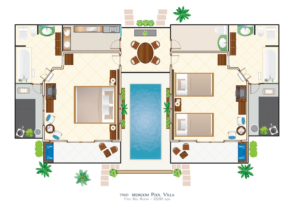 Two Bedroom Pool Villa - Photo 8