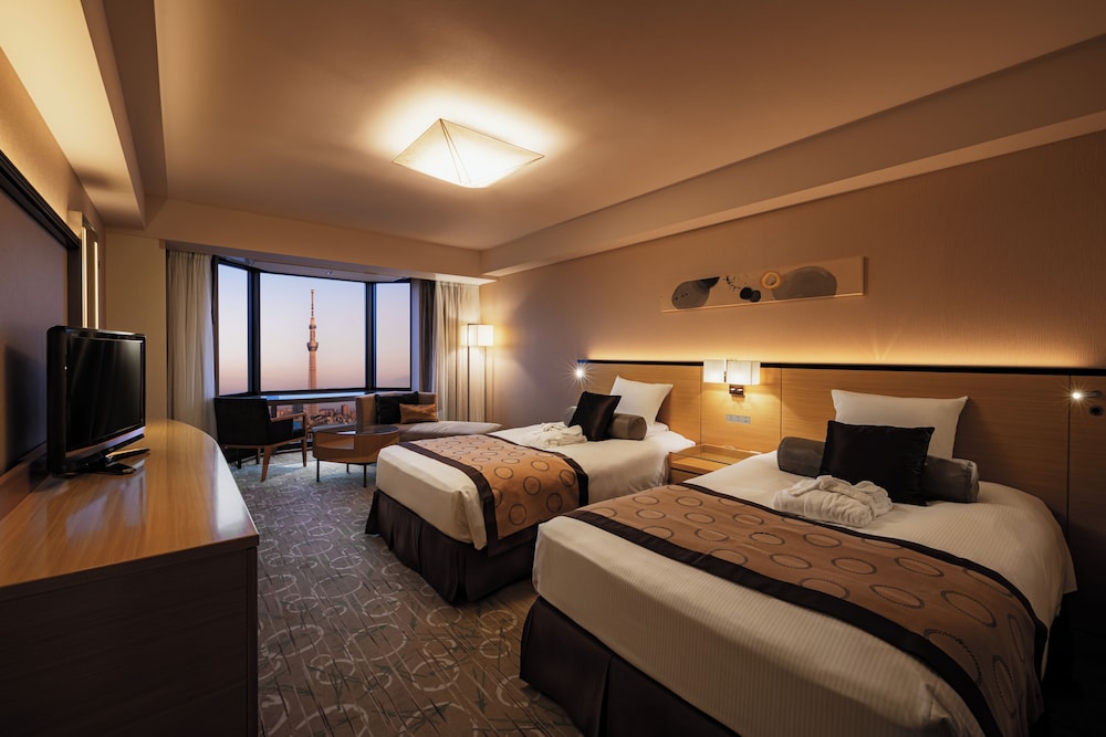 Executive Deluxe Twin Room View Bath And Skytree Side  - Non Smoking