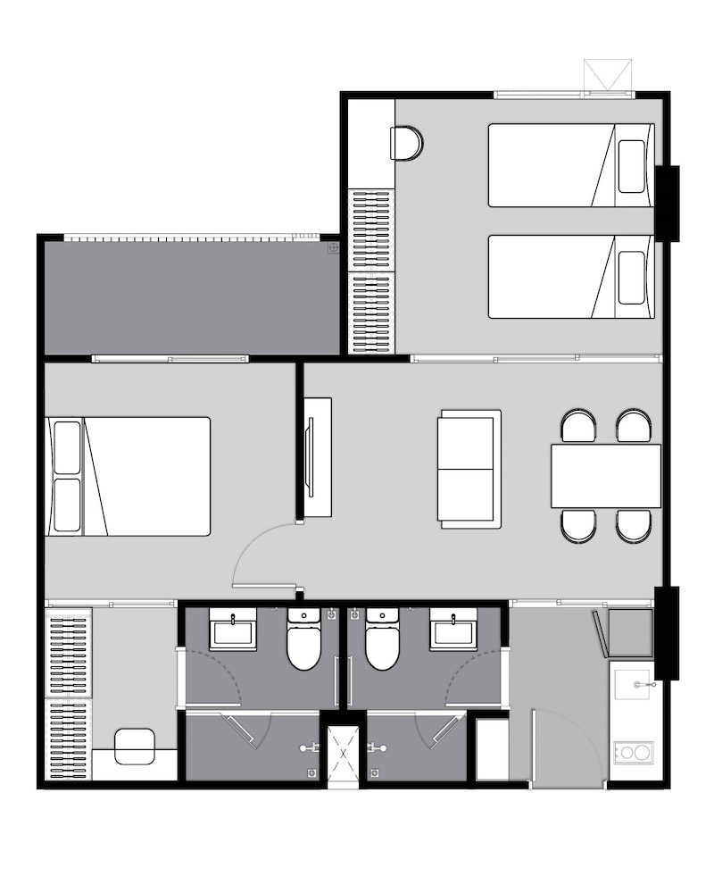 Homey Two Bedroom Family photo 2