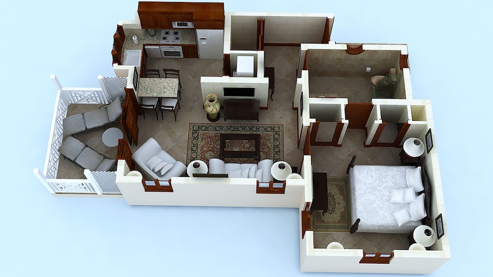 Suite, 1 Bedroom, Garden View (Private Rooftop Pool)