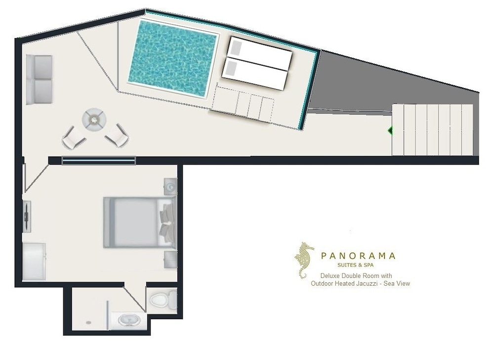 Deluxe Room with Outdoor Jetted Tub & Sea View photo 2