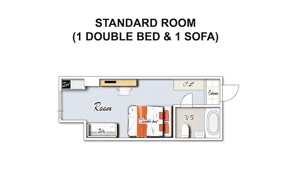 Standard Room (1 Double Bed) - Non-Smoking - Cleaning Fee Extra - Photo 1
