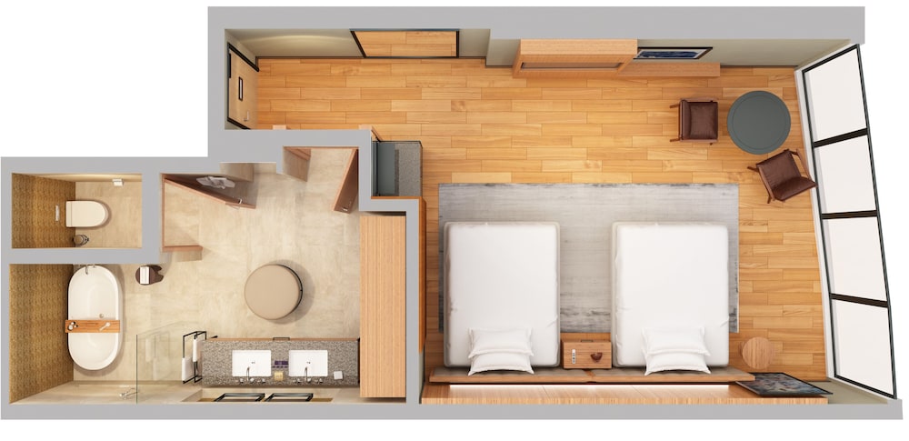 City View, Guest Room, 2 Double Beds