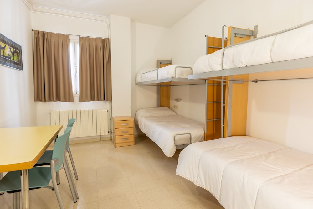 One Bed in a Dorm Room with Shared Bathroom