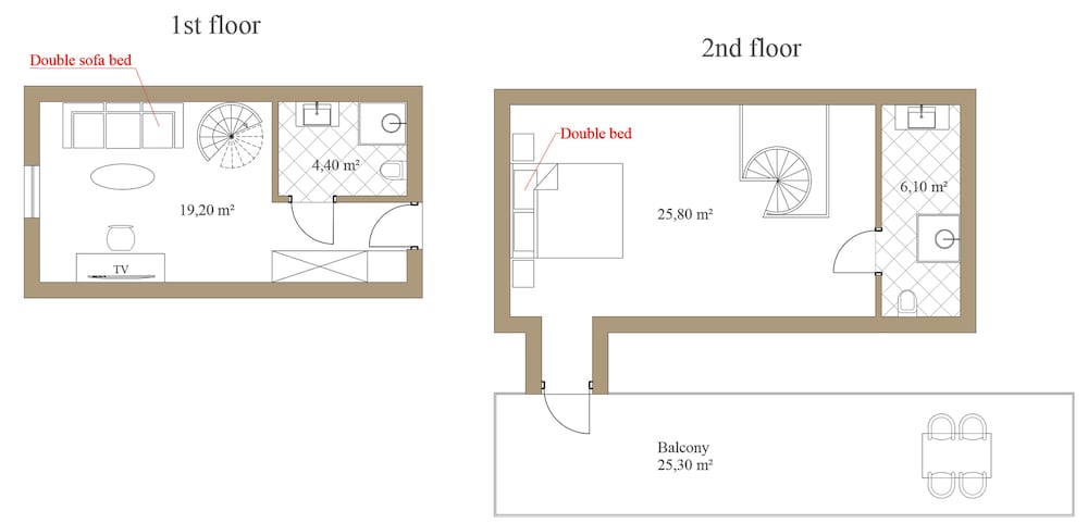 Two floors Suite with terrace - Photo 13