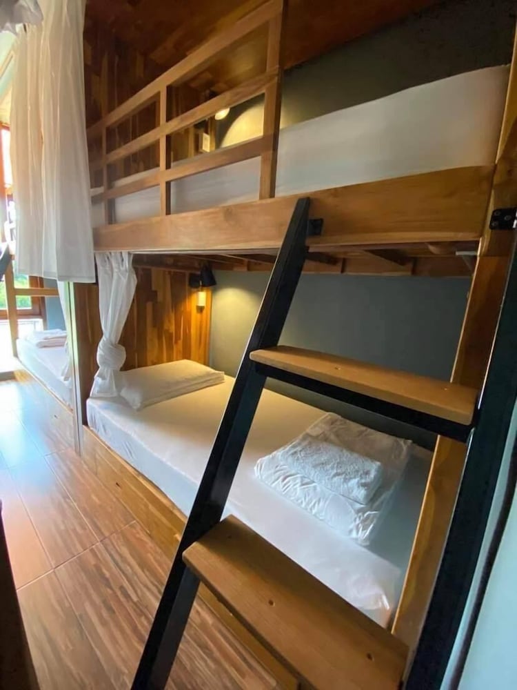 12 Beds - Mixed Dorm with Shared Bathroom Separate Male/Female (No Window)