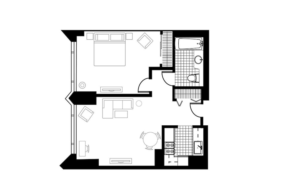 Executive City View One Bedroom Suite