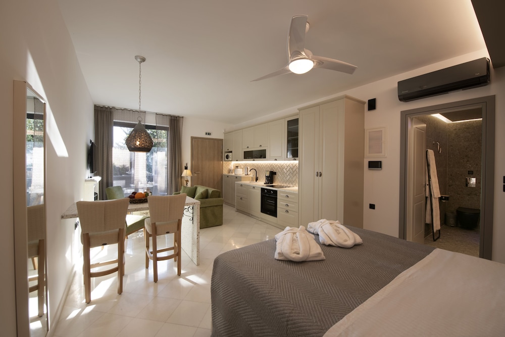 Deluxe Studio Suite, 1 Queen Bed, Garden View, Garden Area