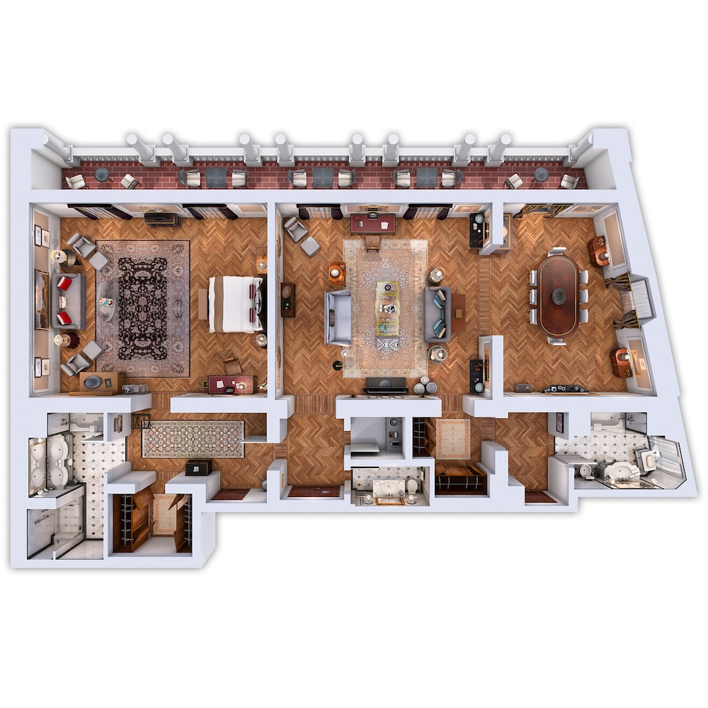 Presidential Suite, 1 King Bed, Terrace, River View
