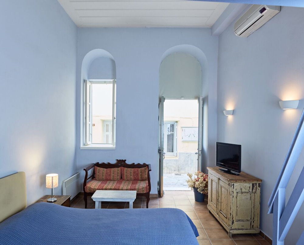 Blue and Yellow Mezzanine Studio