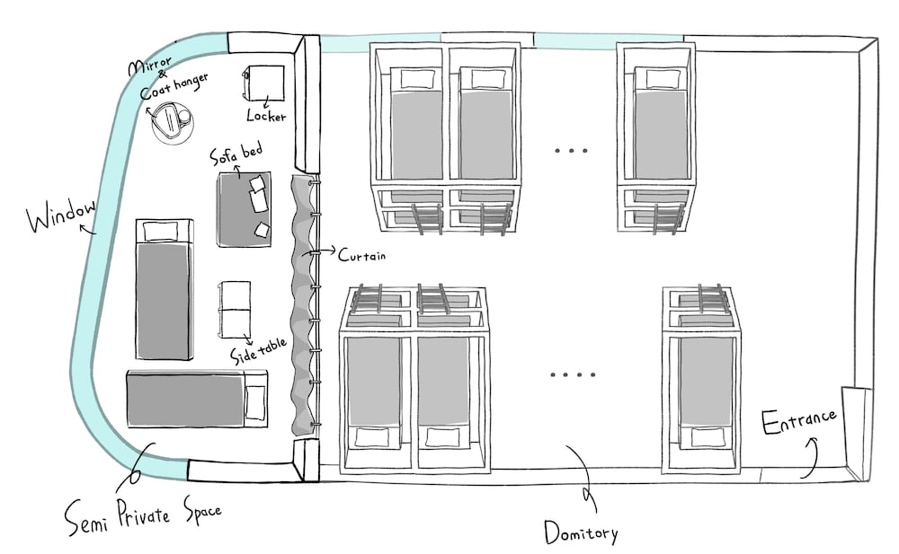 3 person Female only dormitory room(Shared toilet and shower) thumbnail 5
