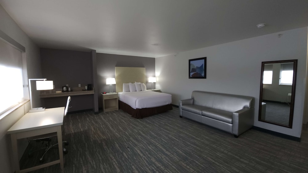 Suite, 1 King Bed, Non Smoking, Refrigerator & Microwave - Photo 3