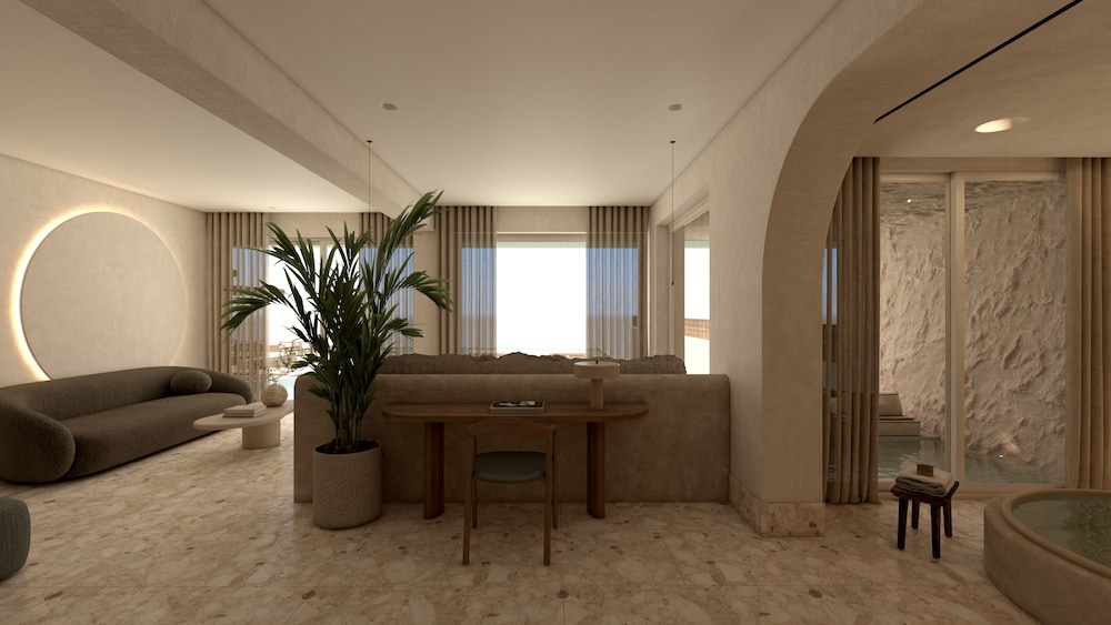 Cave Oasis Seafront Suite with Private Pool & Indoor Hydromassage Bathtub thumbnail 6