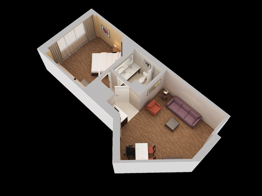 Suite, 1 King Bed with Sofa bed, Corner - Photo 2