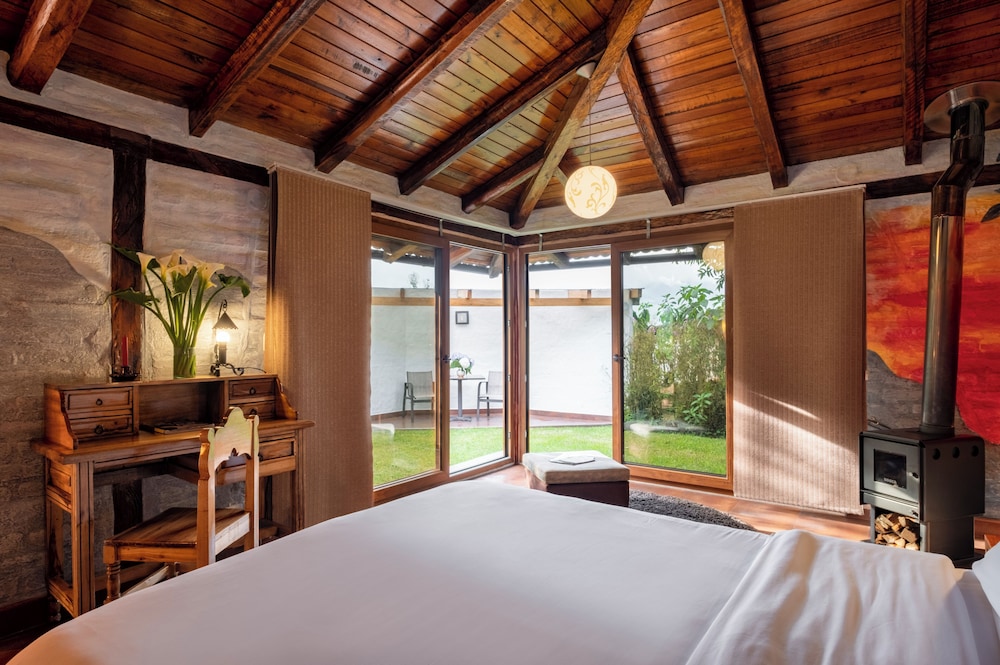 Double Room, Fireplace, Garden View