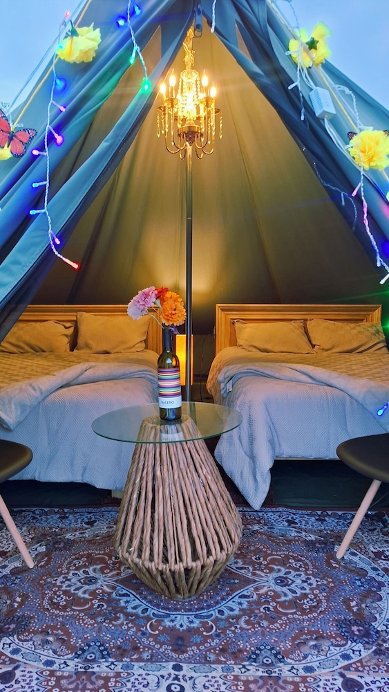Traditional Tent, Patio, Hill View photo 2