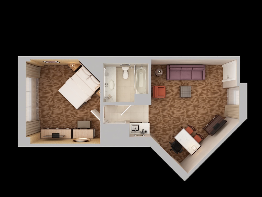 Suite, 1 King Bed with Sofa bed, Corner - Photo 6