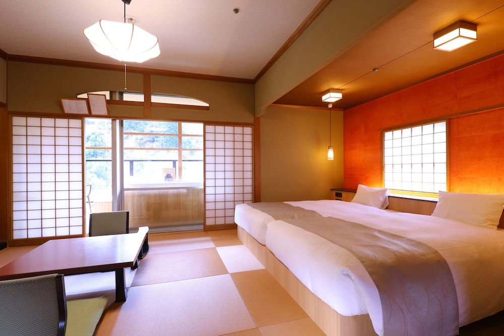 [Refresh / with hot spring open-air bath] Japanese-style room with bed  Juraku-dai, Non Smoking photo 2